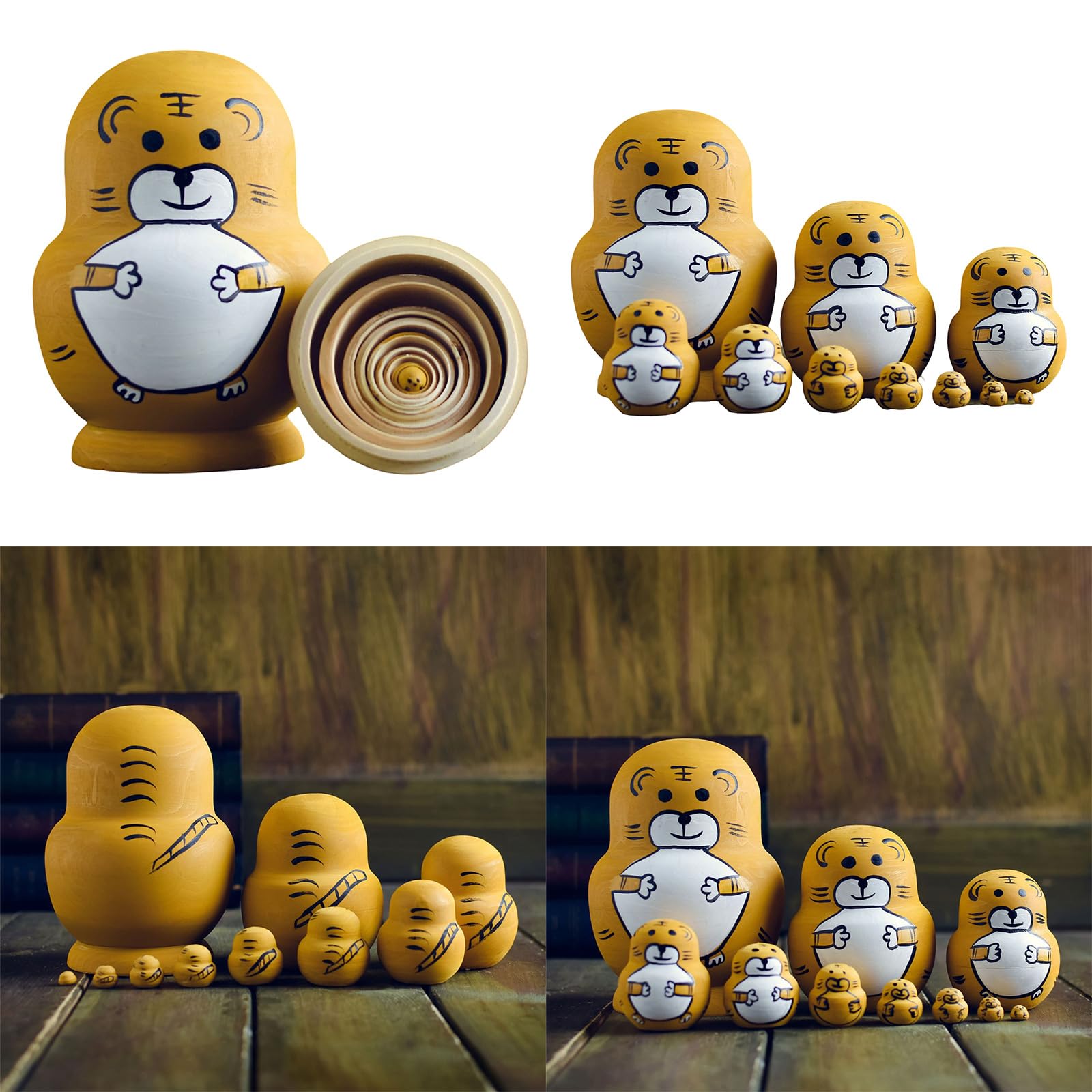 Amazon | 10 層ロシアマトリョーシカ入れ子人形木製スタッキング